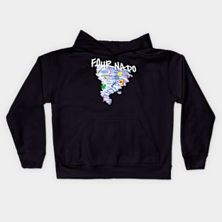 Fournado Kids Gift For Four Year Old Funny Kids Hoodie